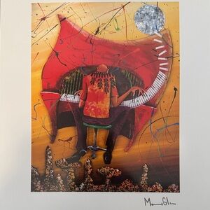 Abstract Red and Yellow Art Print